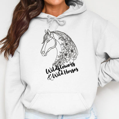 Physical Item Wildflowers And Wild Horses Hoodie