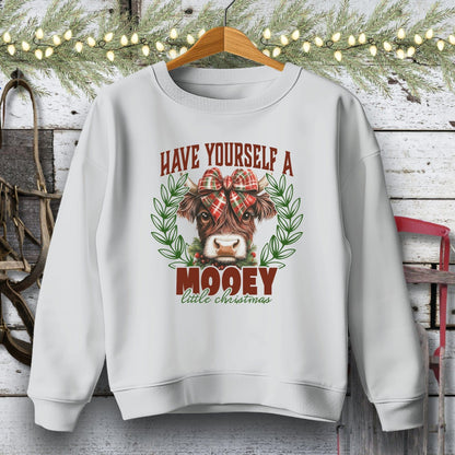 Physical Item Youth Sweatshirt / XS / Sport Grey Mooey Little Christmas Youth Shirt