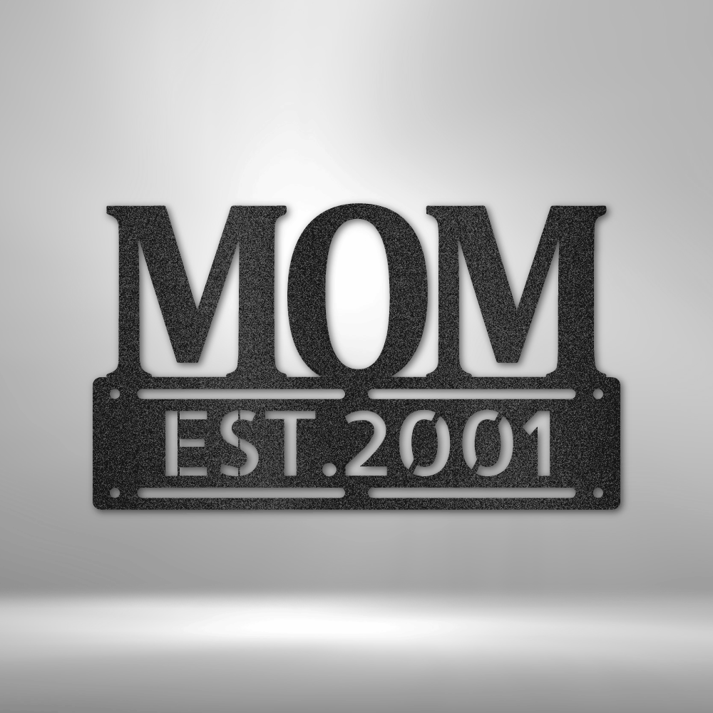 Steel Sign Black / 12" Custom Mother's Day Plaque Metal Art Sign