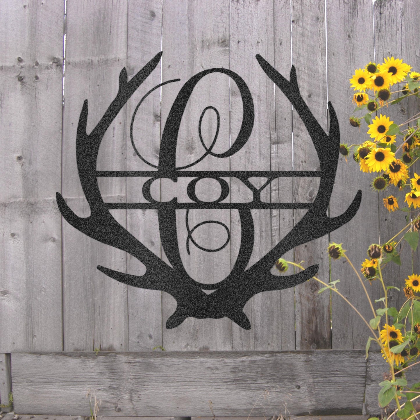 Steel Sign Custom Antler Metal Art Sign