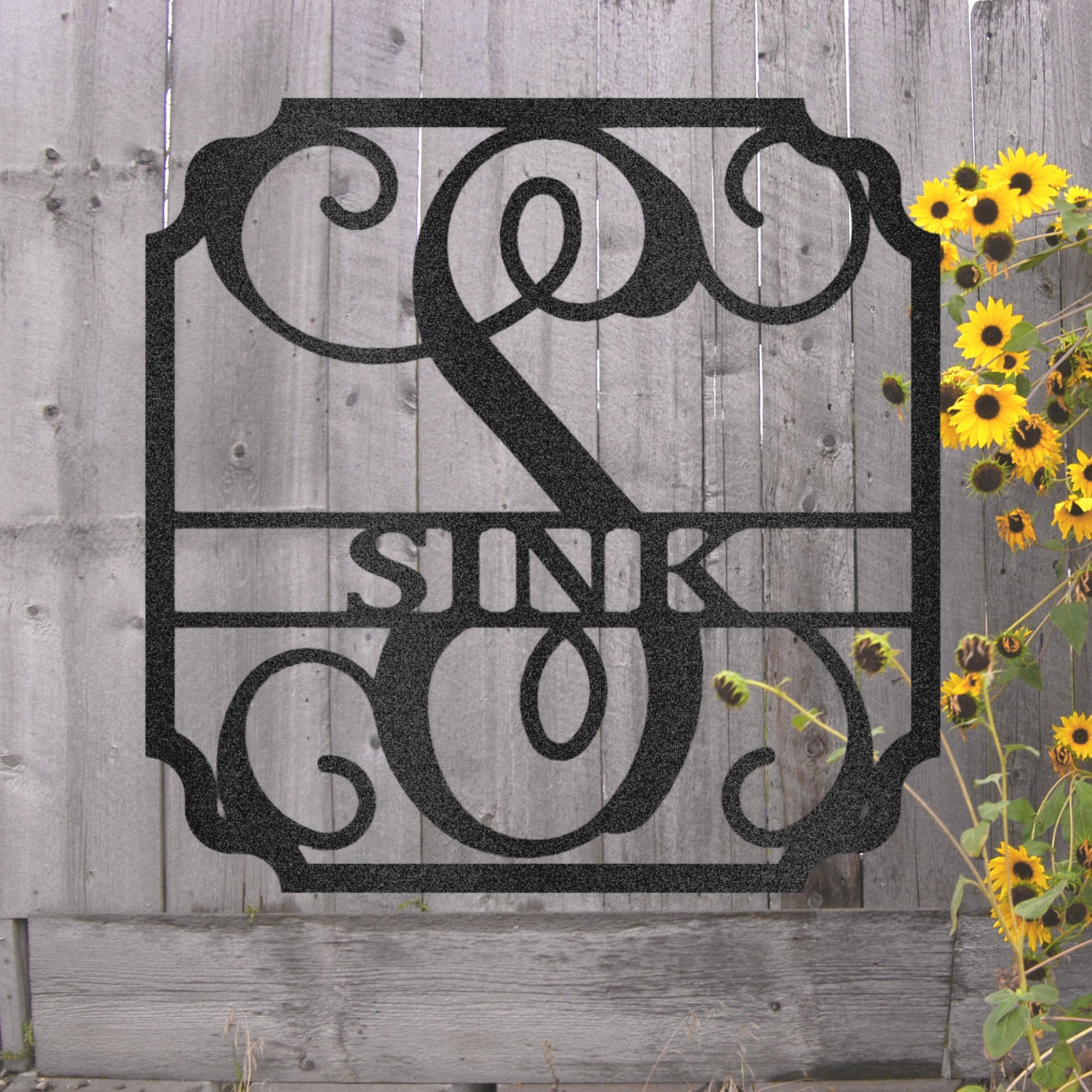 Steel Sign Custom Classic Family Name Metal Art Sign