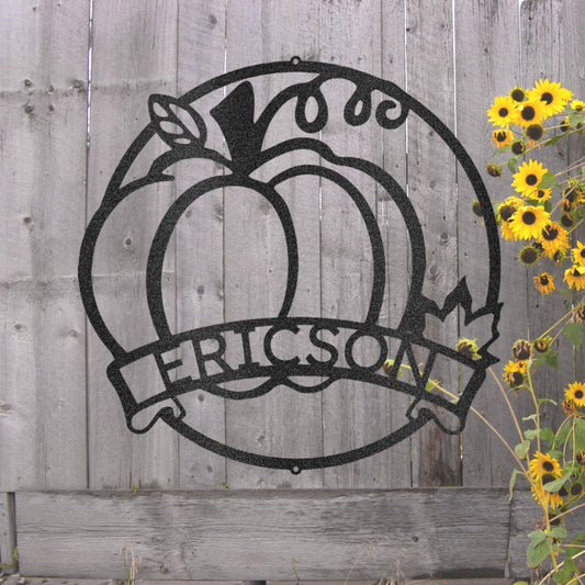 Steel Sign Custom Fall Harvest Metal Art Sign