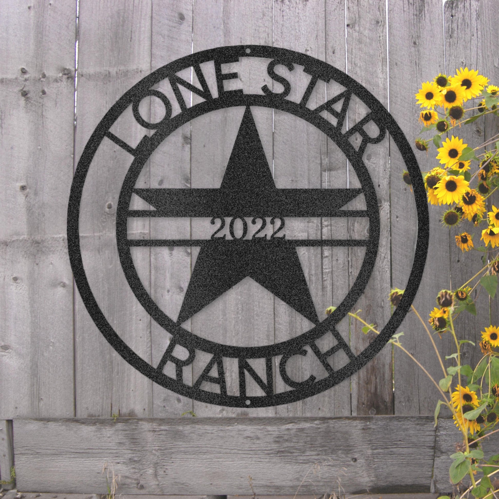 Steel Sign Custom Lone Star Metal Art Sign