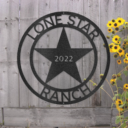 Steel Sign Custom LoneStar Metal Art Sign