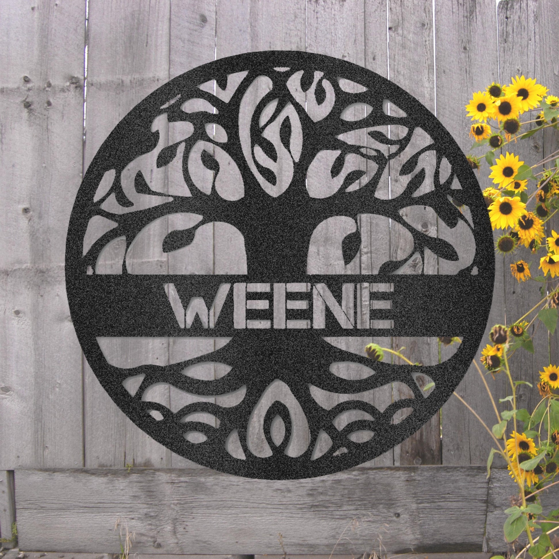 Steel Sign Custom Tree of Life Metal Art Sign