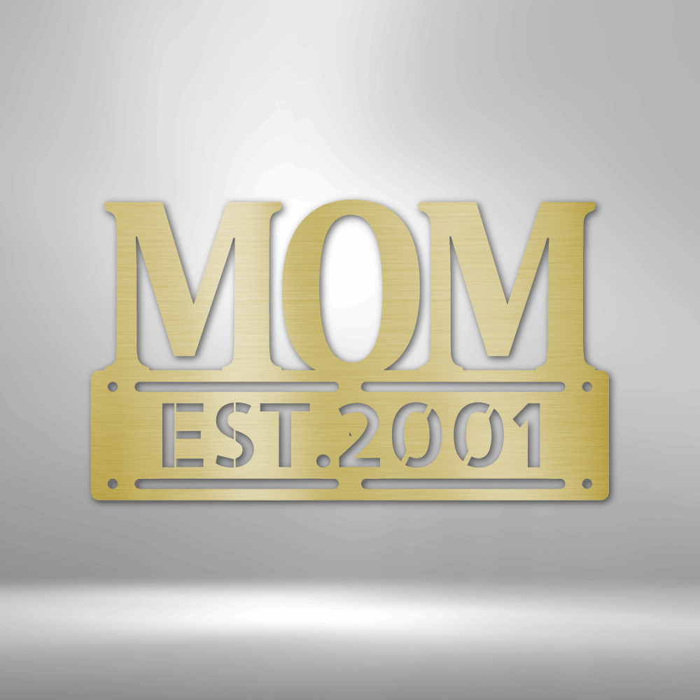 Steel Sign Gold / 12" Custom Mother's Day Plaque Metal Art Sign