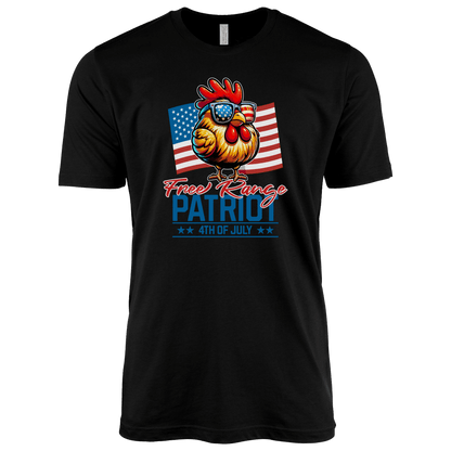 T-Shirt Adult T-shirt / S / Black Free Range Patriot 4th of July Shirt