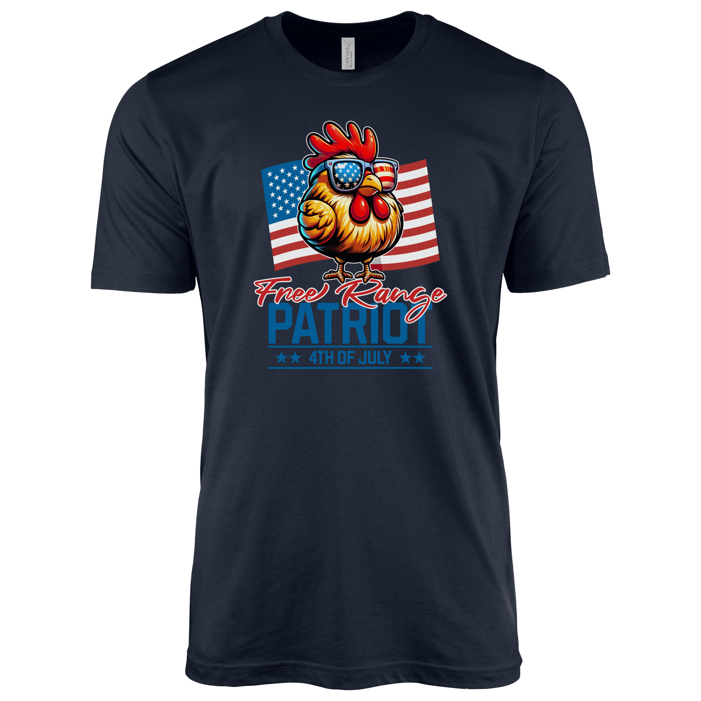 T-Shirt Adult T-shirt / S / Navy Free Range Patriot 4th of July Shirt