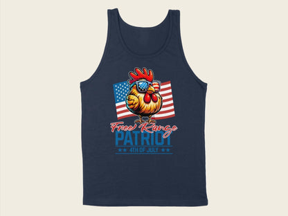 T-Shirt Adult Tank Top / S / Navy Free Range Patriot 4th of July Shirt