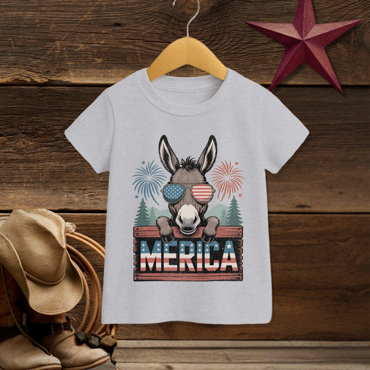 Toddler T-shirt Heather / 2T Merica Donkey T-shirt (Toddler)