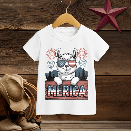 Toddler T-shirt White / 2T Merica Alpaca T-shirt (Toddler)