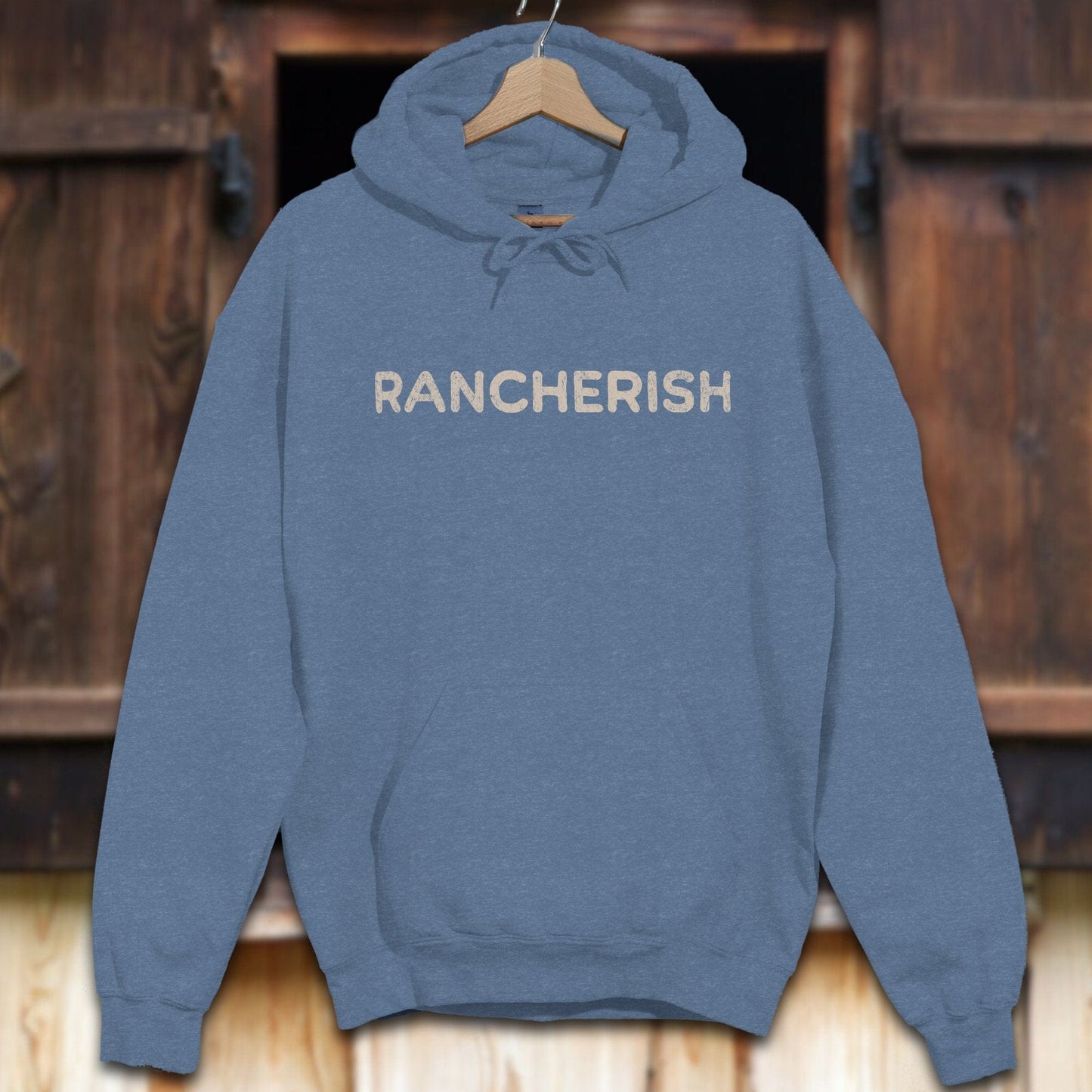 Unisex Hoodie Adult Hoodie / Heather Navy / S Rancherish Hoodie