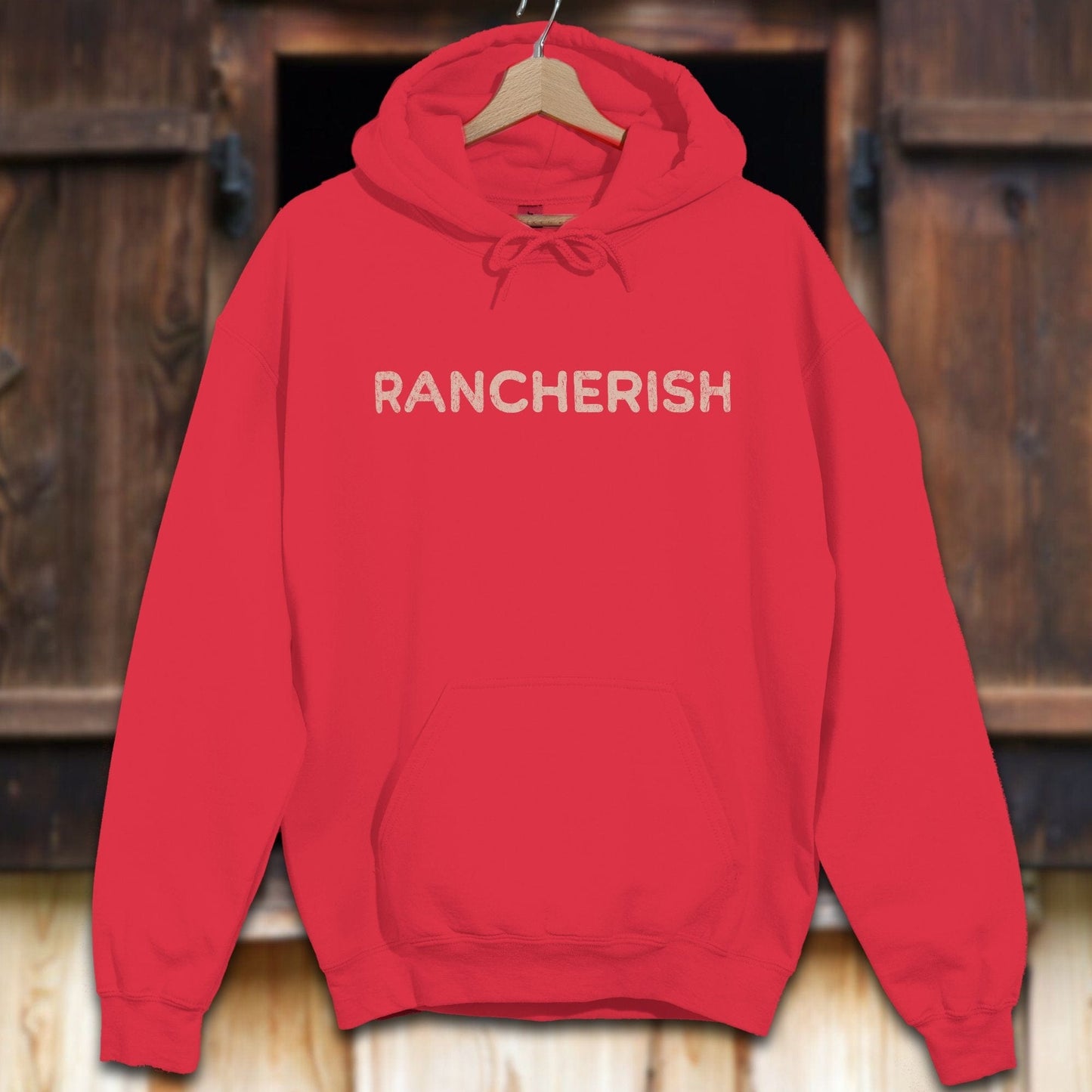 Unisex Hoodie Adult Hoodie / Red / S Rancherish Hoodie