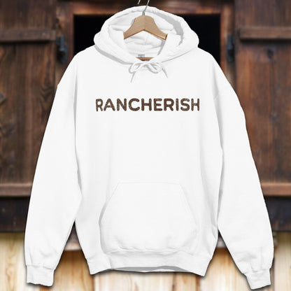 Unisex Hoodie Adult Hoodie / White / S Rancherish Hoodie