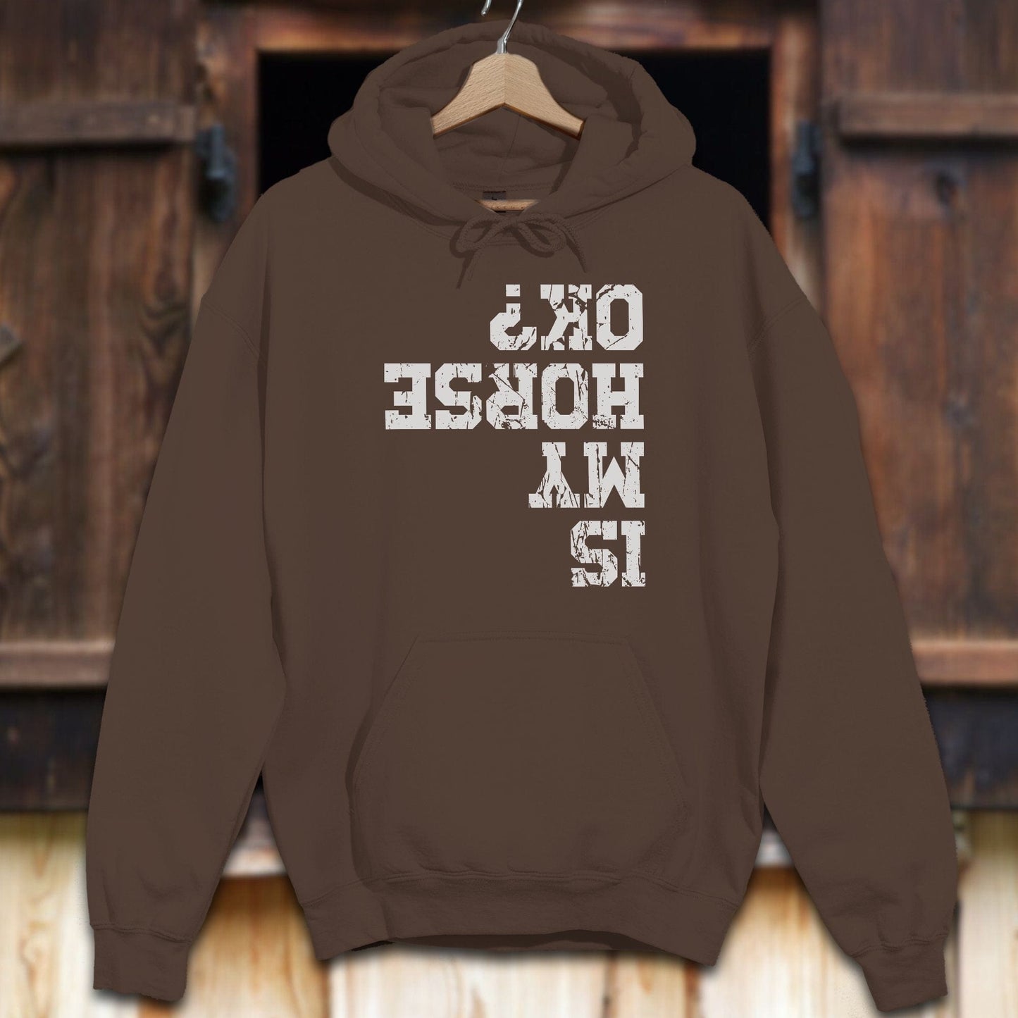 Unisex Hoodie Chocolate / S Is My Horse OK Hoodie