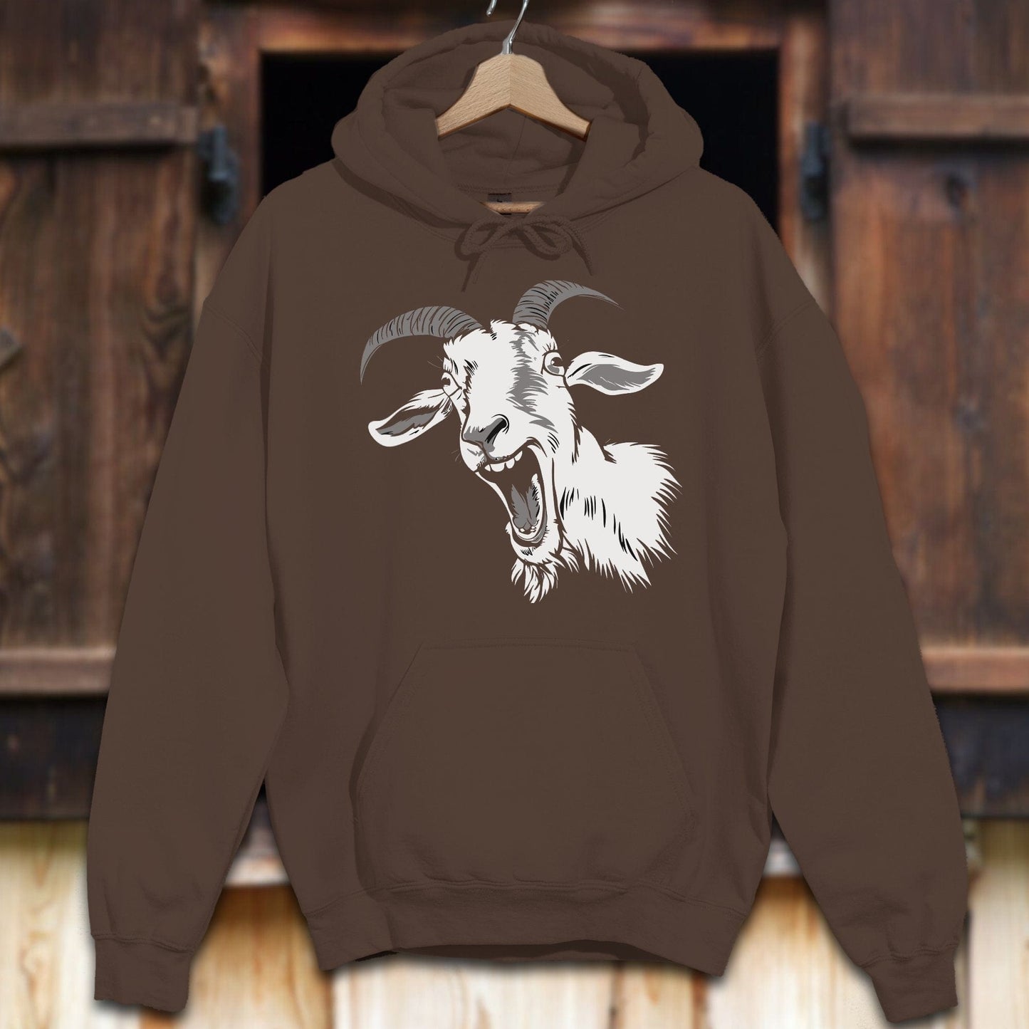 Unisex Hoodie Chocolate / S Screaming Goat Hoodie