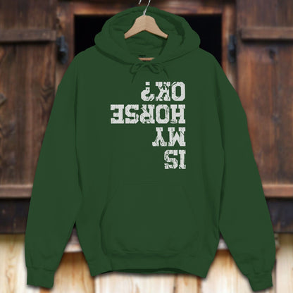 Unisex Hoodie Forest Green / S Is My Horse OK Hoodie