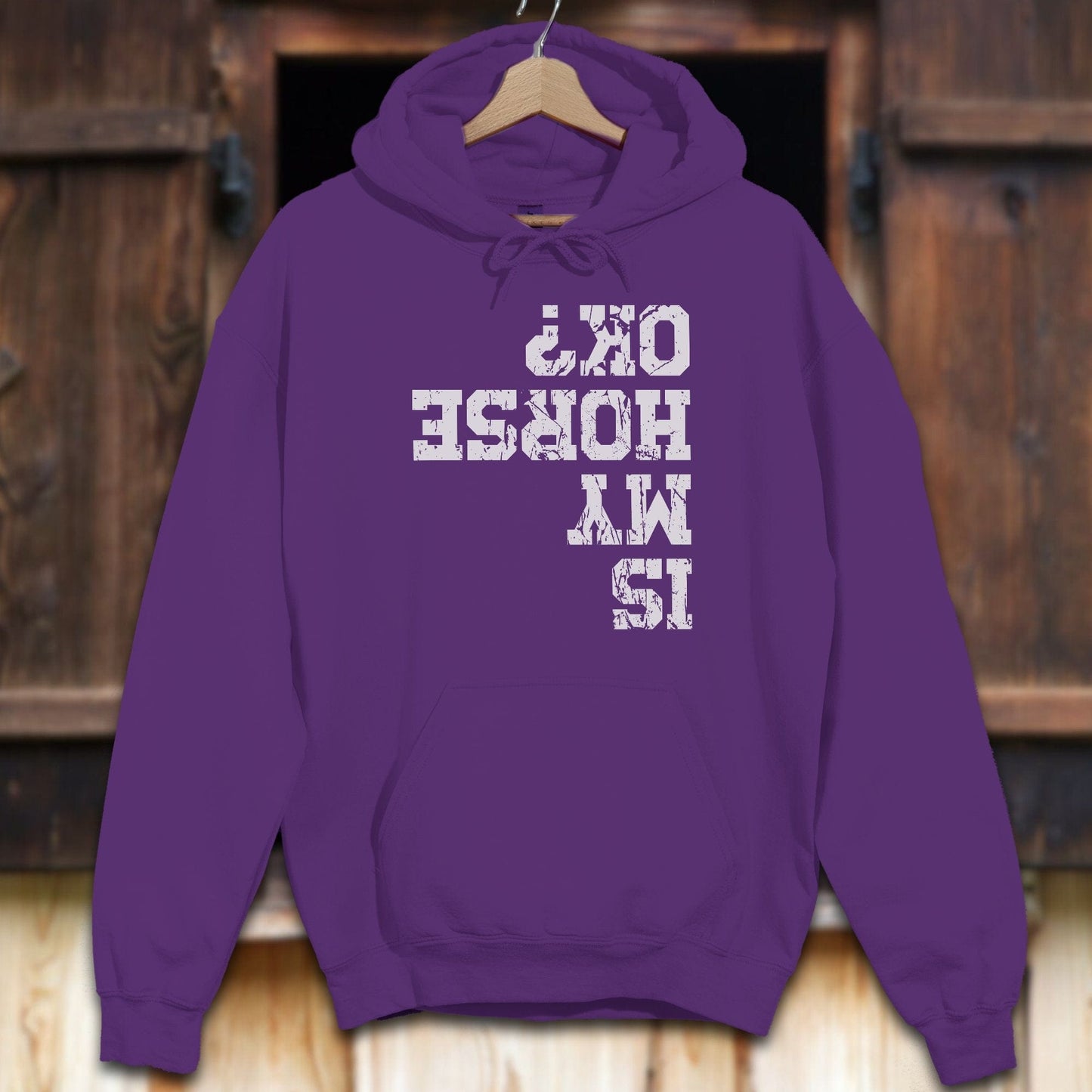 Unisex Hoodie Purple / S Is My Horse OK Hoodie