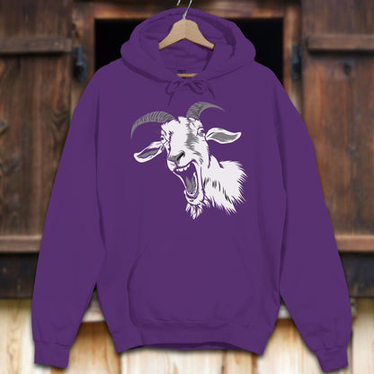 Unisex Hoodie Purple / S Screaming Goat Hoodie