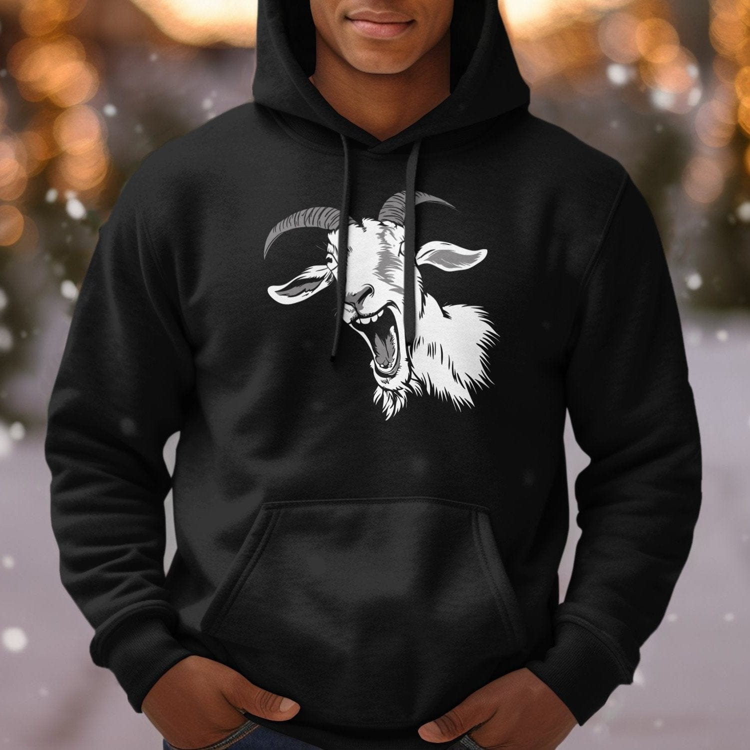 Unisex Hoodie Screaming Goat Hoodie