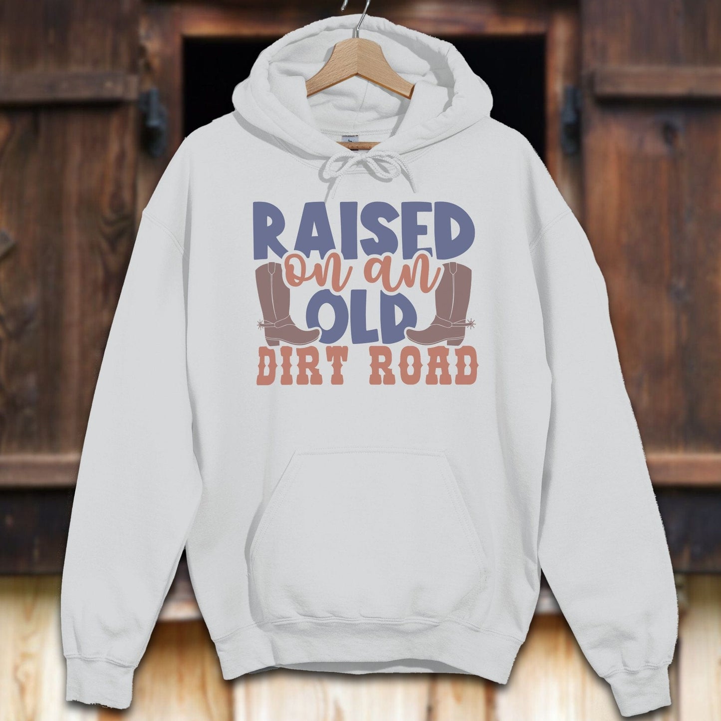 Unisex Hoodie Sport Grey / S Raised on an Old Dirt Road Hoodie