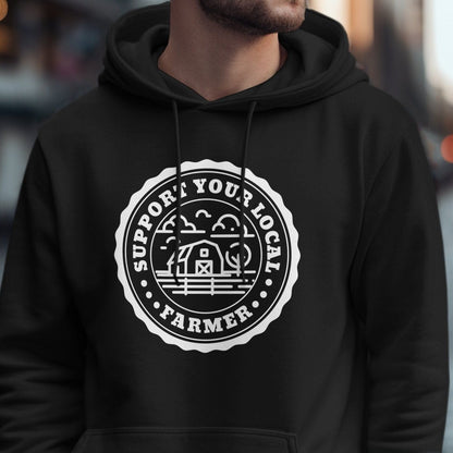 Unisex Hoodie Support Your Local Farmer Hoodie