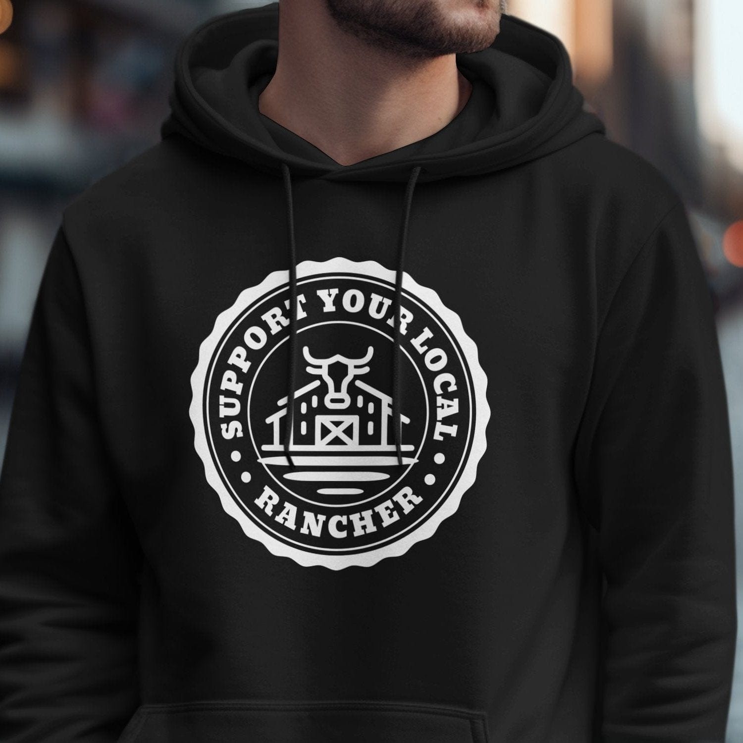 Unisex Hoodie Support Your Local Rancher Hoodie