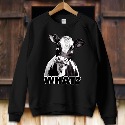 Unisex Shirt Adult Sweatshirt / S / Black Cow Shirt