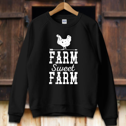 Unisex Shirt Adult Sweatshirt / S / Black Farm Sweet Farm Shirt