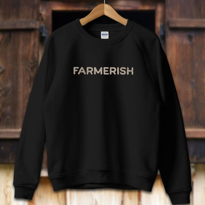 Unisex Shirt Adult Sweatshirt / S / Black Farmerish Shirt