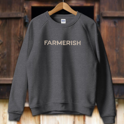 Unisex Shirt Adult Sweatshirt / S / Dark Heather Farmerish Shirt