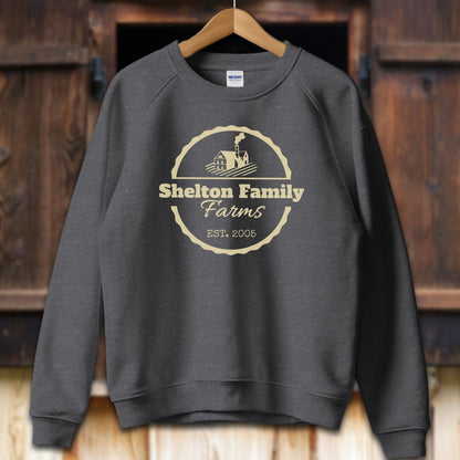 Unisex Shirt Adult Sweatshirt / S / Dark Heather Personalized Farm/Ranch Shirt