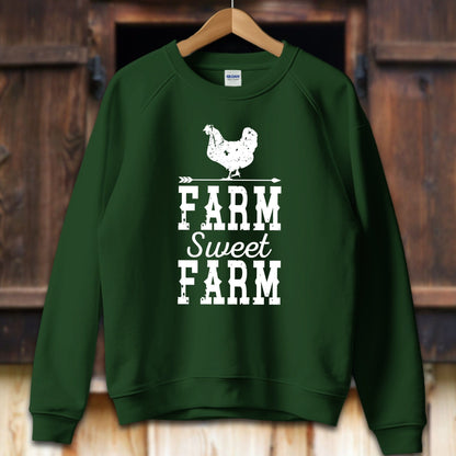 Unisex Shirt Adult Sweatshirt / S / Forest Green Farm Sweet Farm Shirt