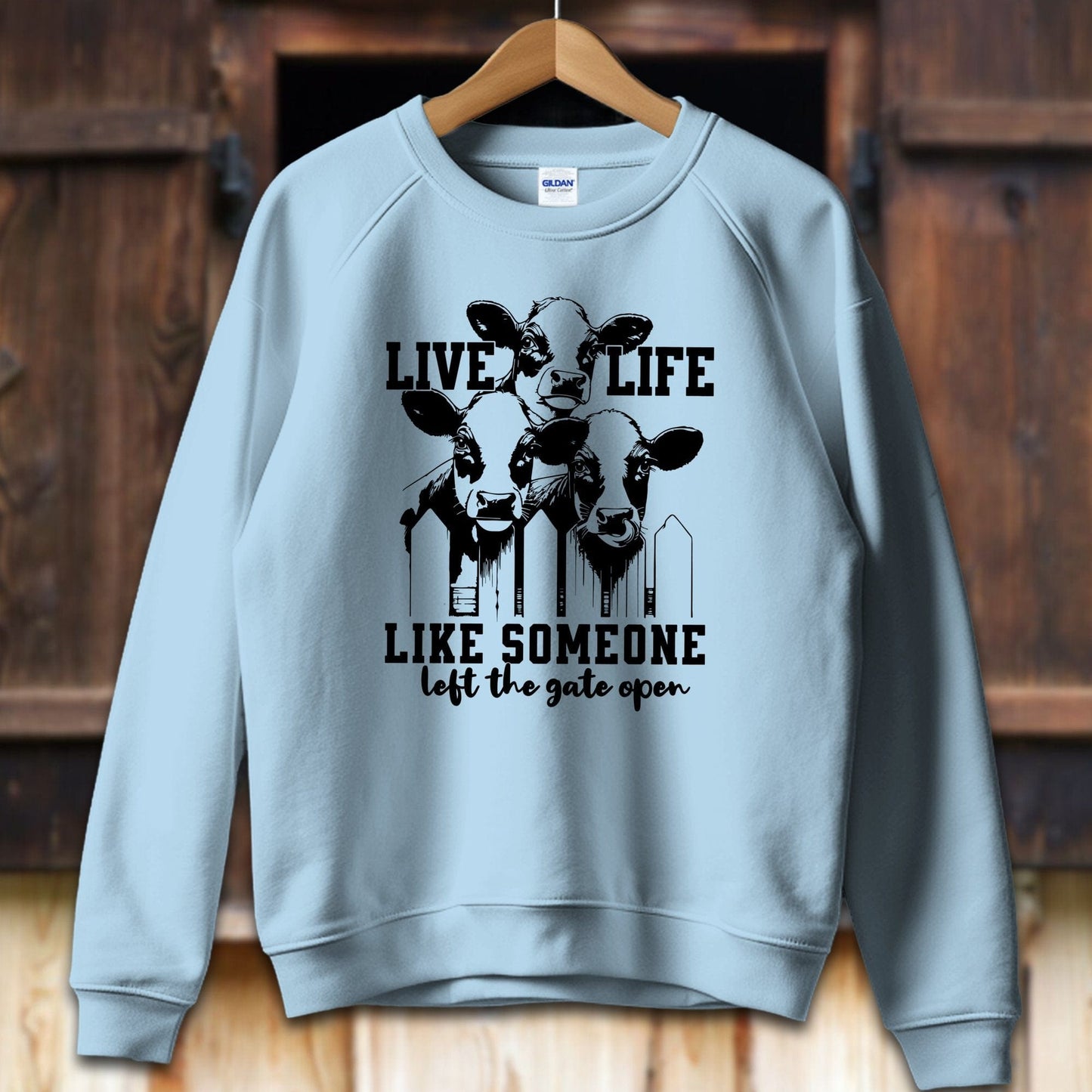 Unisex Shirt Adult Sweatshirt / S / Light Blue Live Life Like Shirt