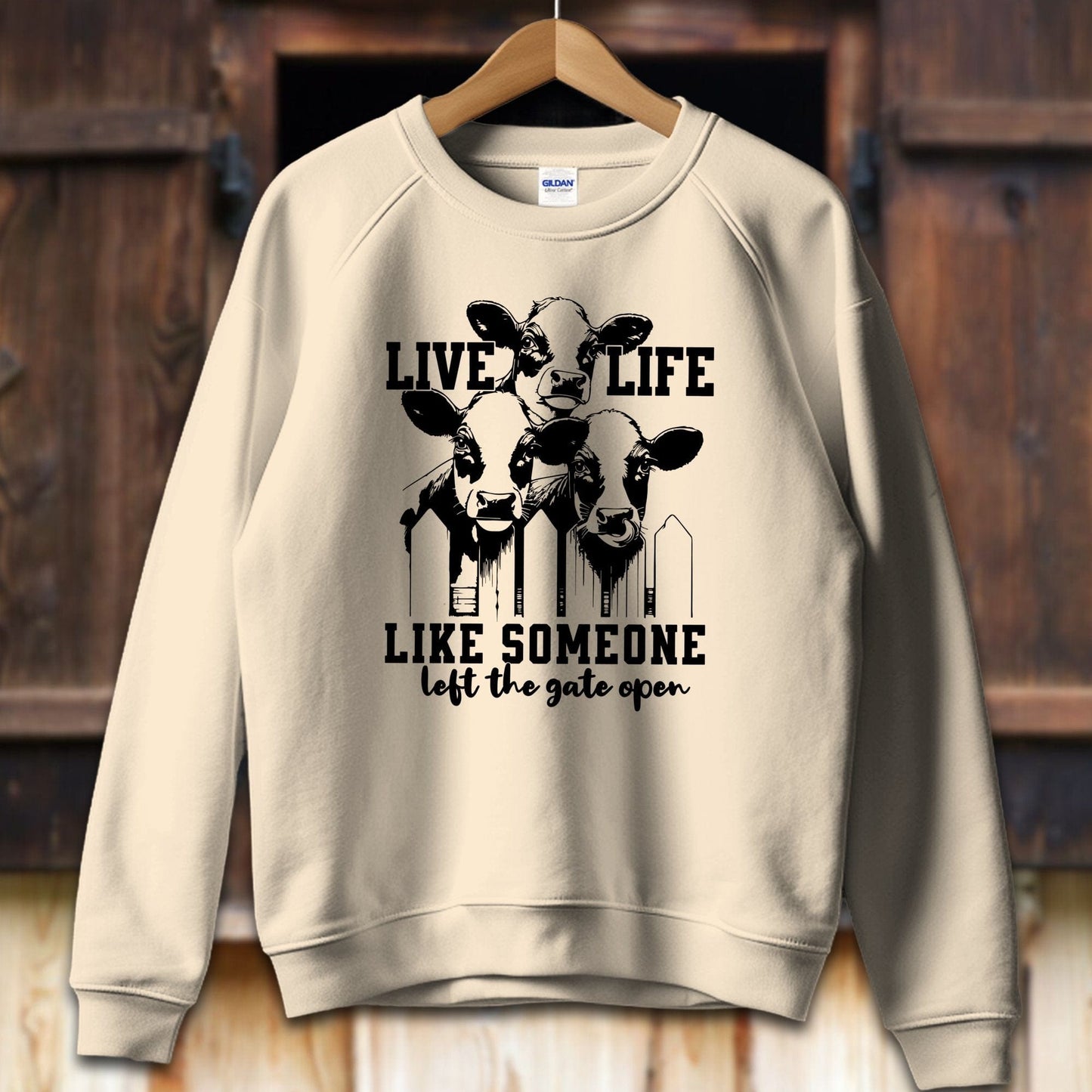 Unisex Shirt Adult Sweatshirt / S / Sand Live Life Like Shirt