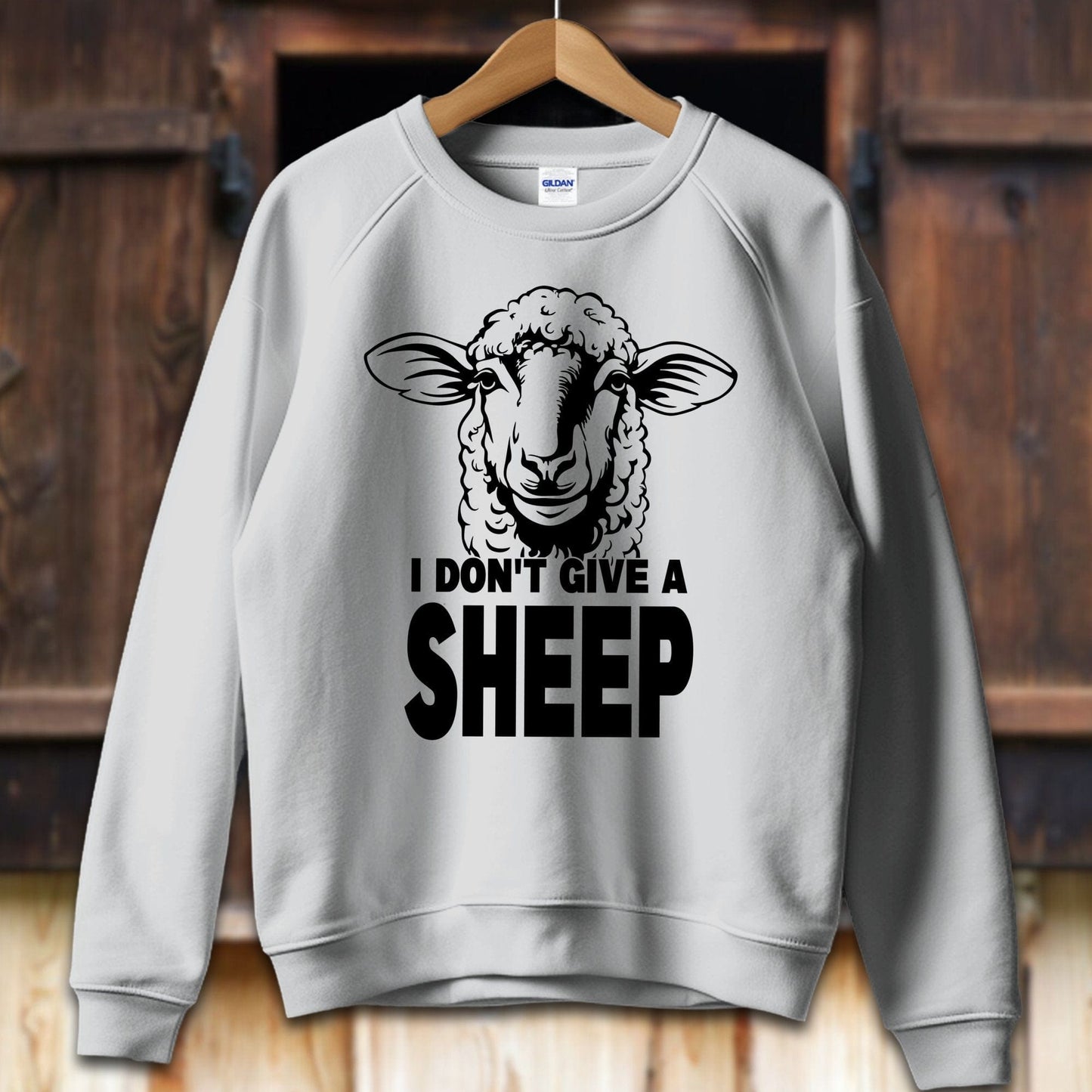 Unisex Shirt Adult Sweatshirt / S / Sport Grey I Don't Give A Sheep Shirt