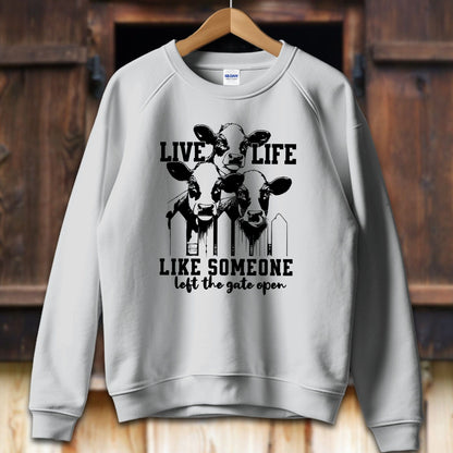 Unisex Shirt Adult Sweatshirt / S / Sport Grey Live Life Like Shirt