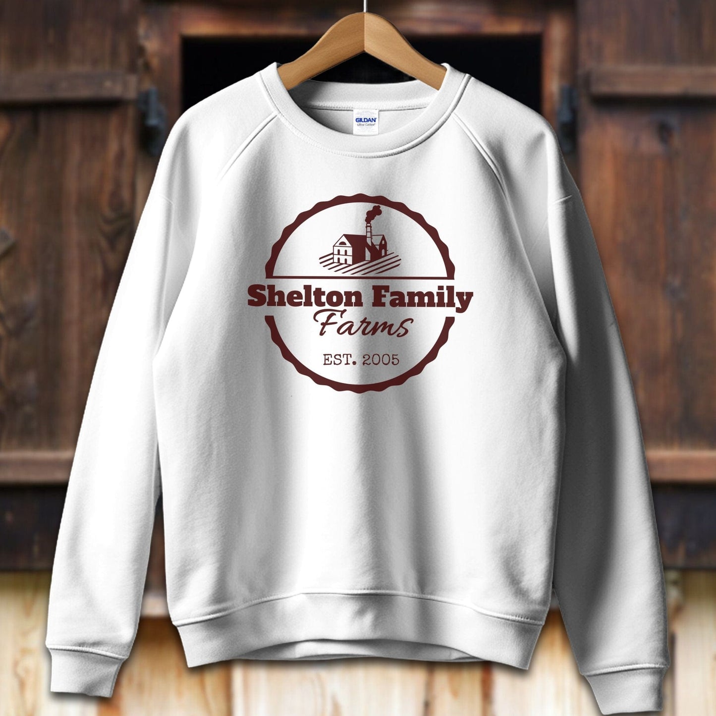 Unisex Shirt Adult Sweatshirt / S / White Personalized Farm/Ranch Shirt