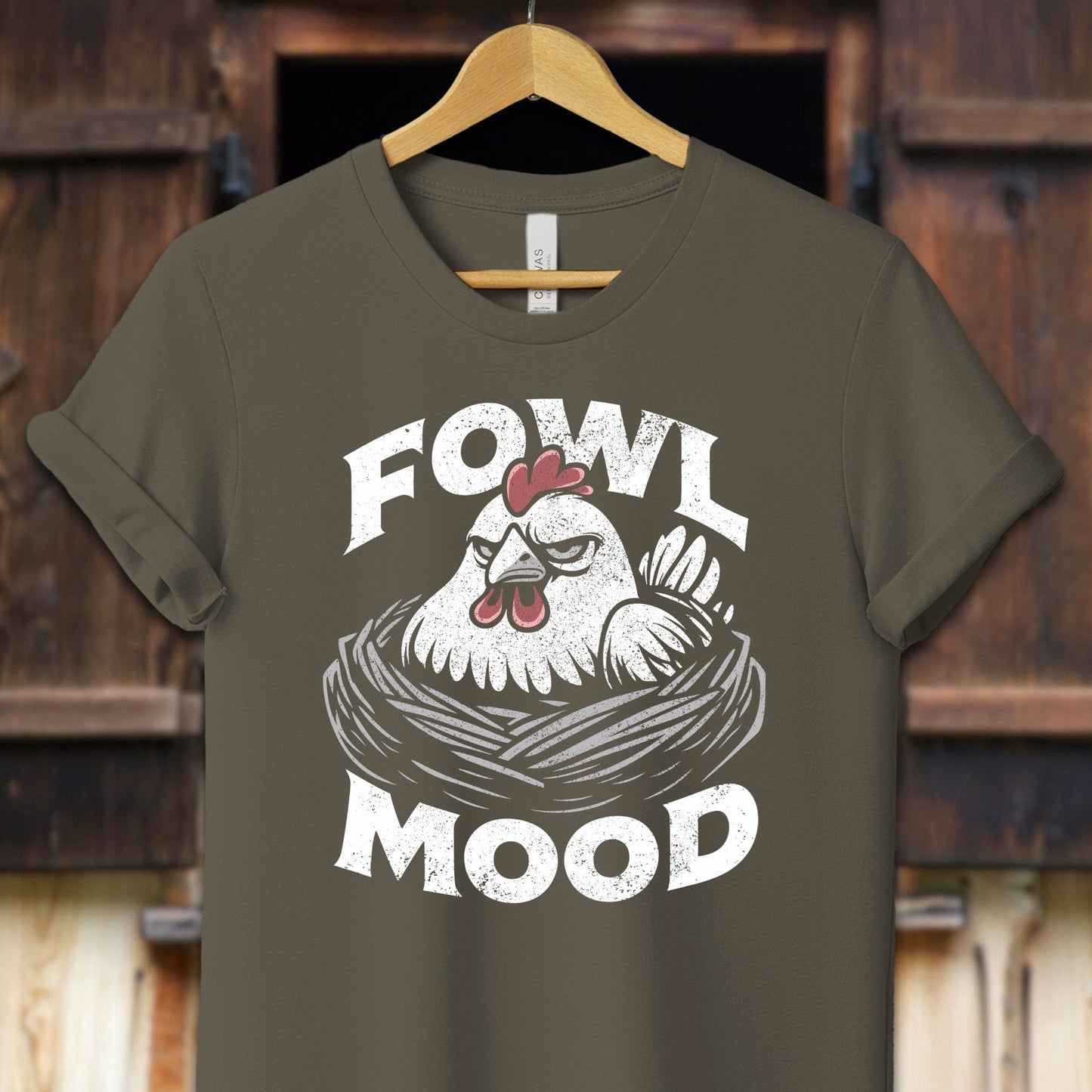 Unisex Shirt Adult T-Shirt / XS / Army Fowl Mood Shirt