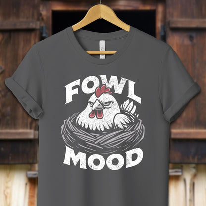 Unisex Shirt Adult T-Shirt / XS / Asphalt Fowl Mood Shirt