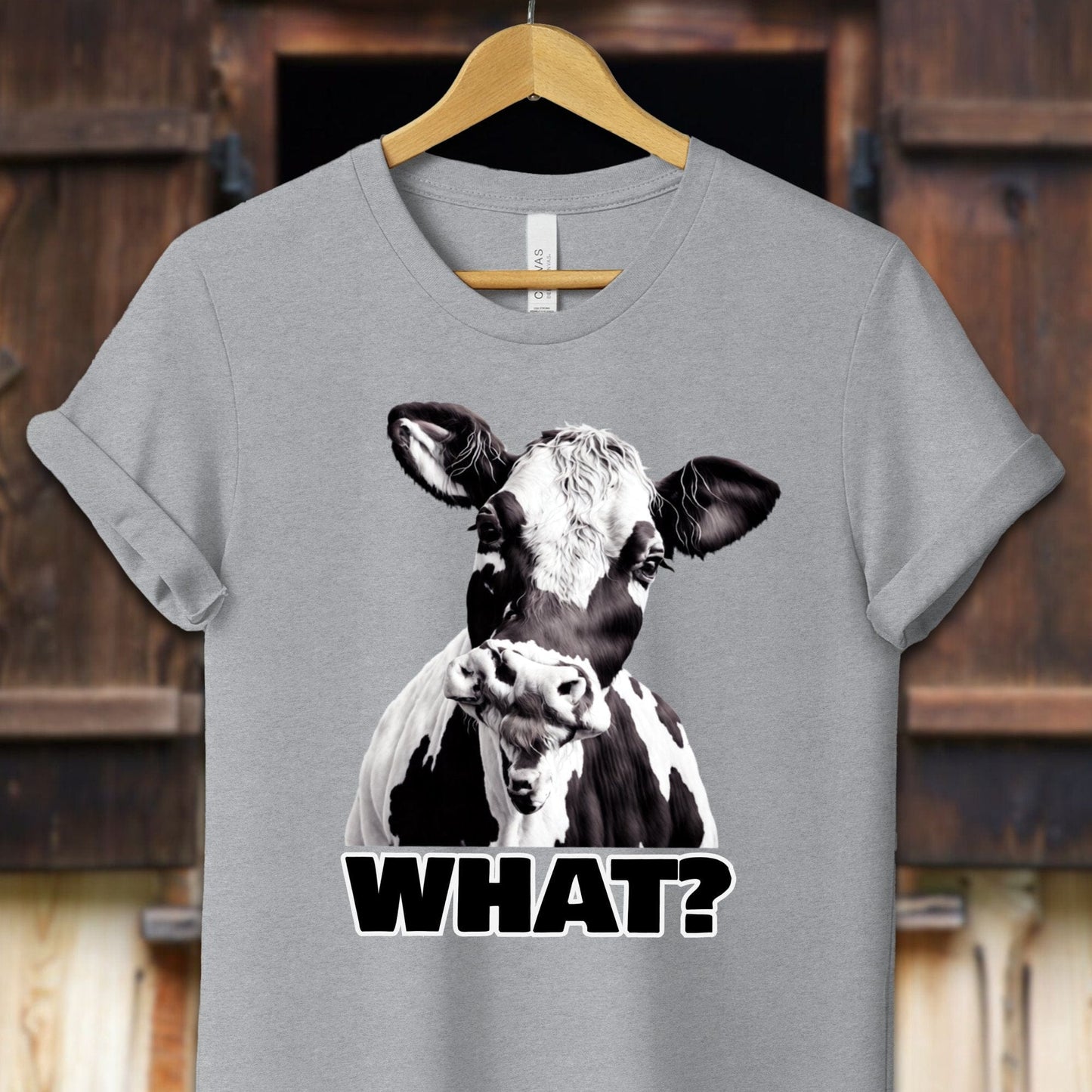 Unisex Shirt Adult T-Shirt / XS / Athletic Heather Cow Shirt