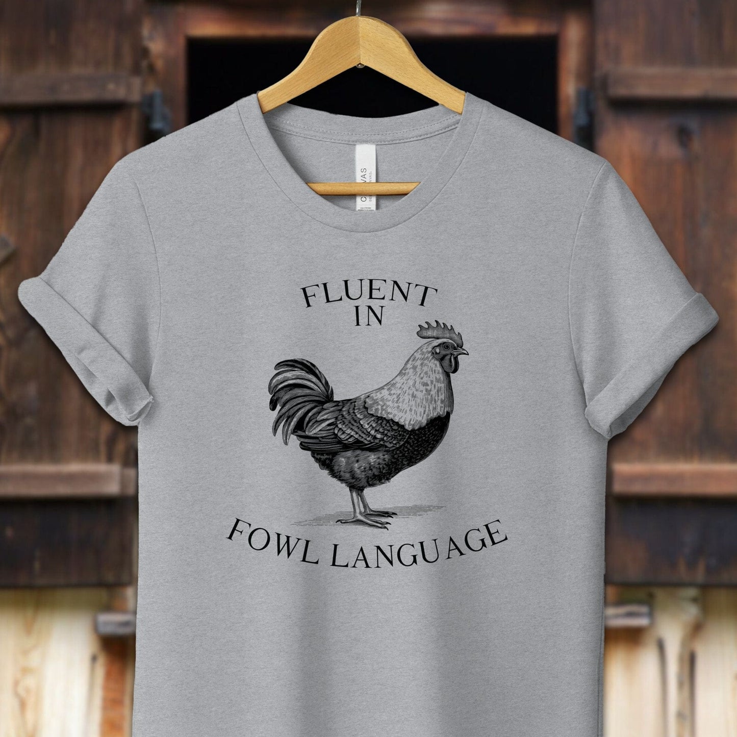 Unisex Shirt Adult T-Shirt / XS / Athletic Heather Fluent in Fowl Language Shirt