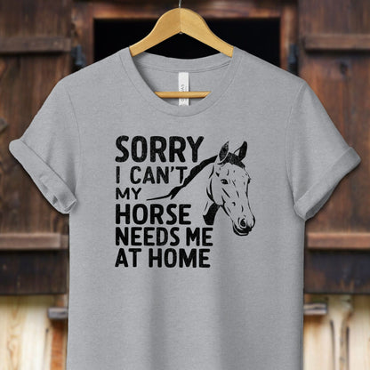 Unisex Shirt Adult T-Shirt / XS / Athletic Heather Sorry I Can't Shirt