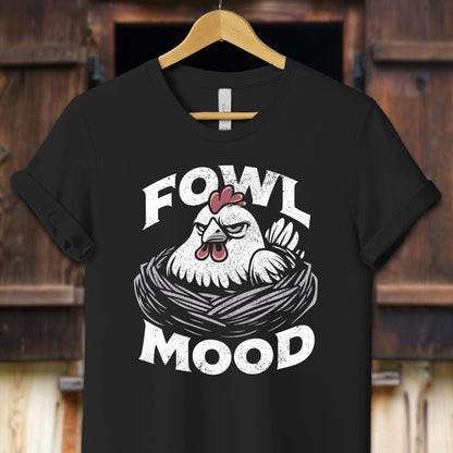 Unisex Shirt Adult T-Shirt / XS / Black Fowl Mood Shirt