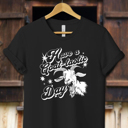 Unisex Shirt Adult T-Shirt / XS / Black Have a Goat-tastic Day Shirt