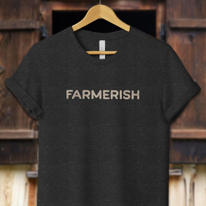 Unisex Shirt Adult T-Shirt / XS / Black Heather Farmerish Shirt