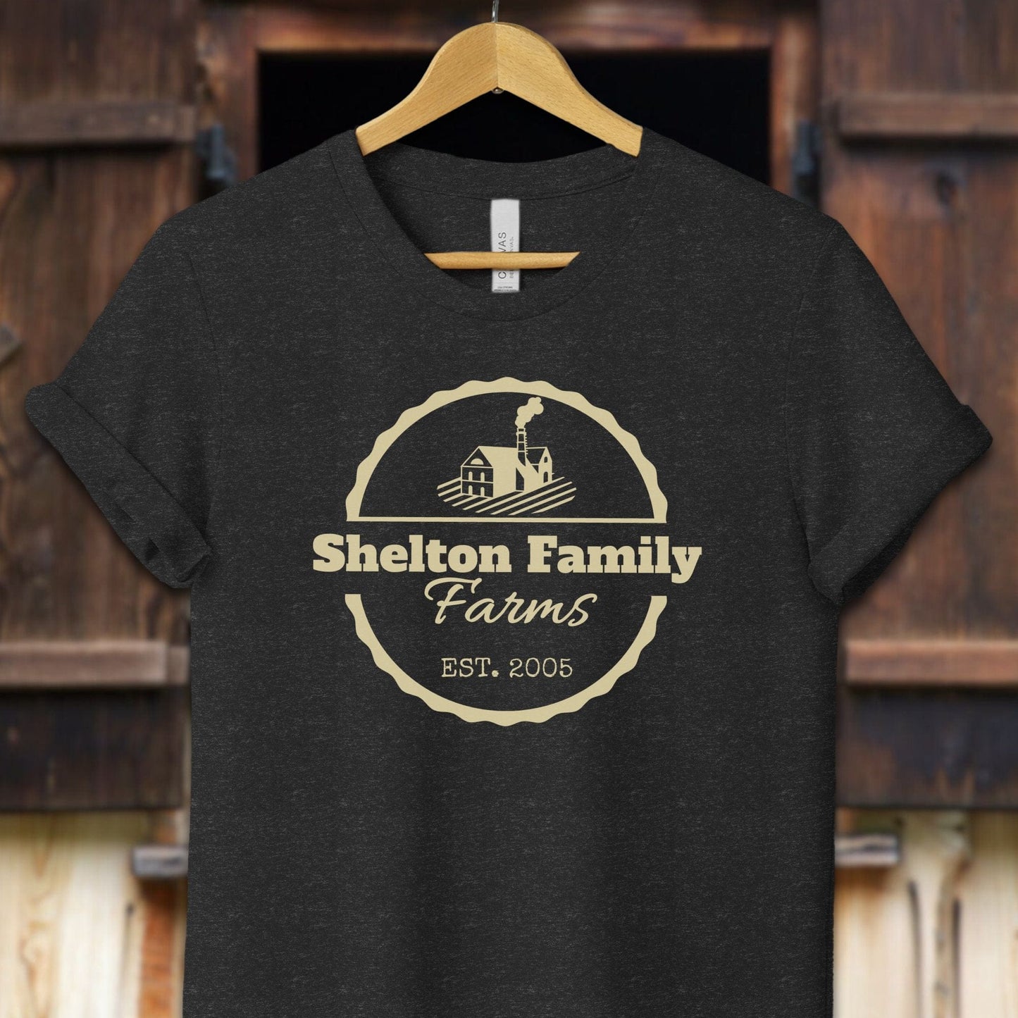 Unisex Shirt Adult T-Shirt / XS / Black Heather Personalized Farm/Ranch Shirt