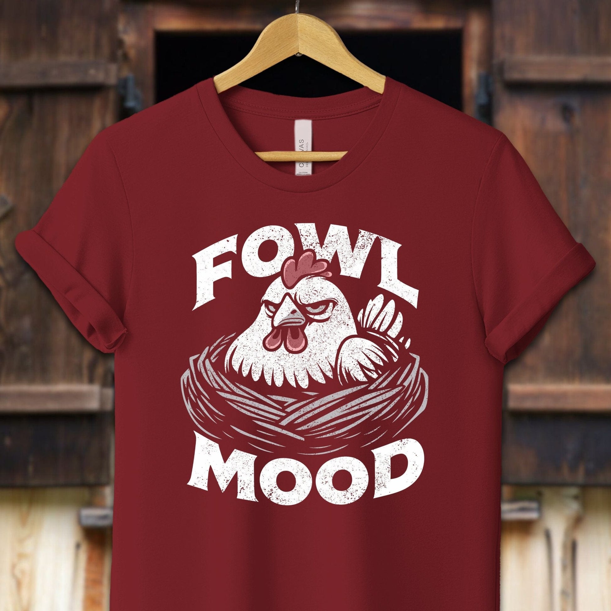 Unisex Shirt Adult T-Shirt / XS / Cardinal Fowl Mood Shirt