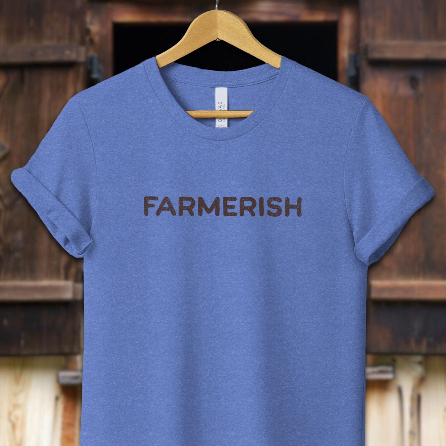 Unisex Shirt Adult T-Shirt / XS / Heather Columbia Blue Farmerish Shirt