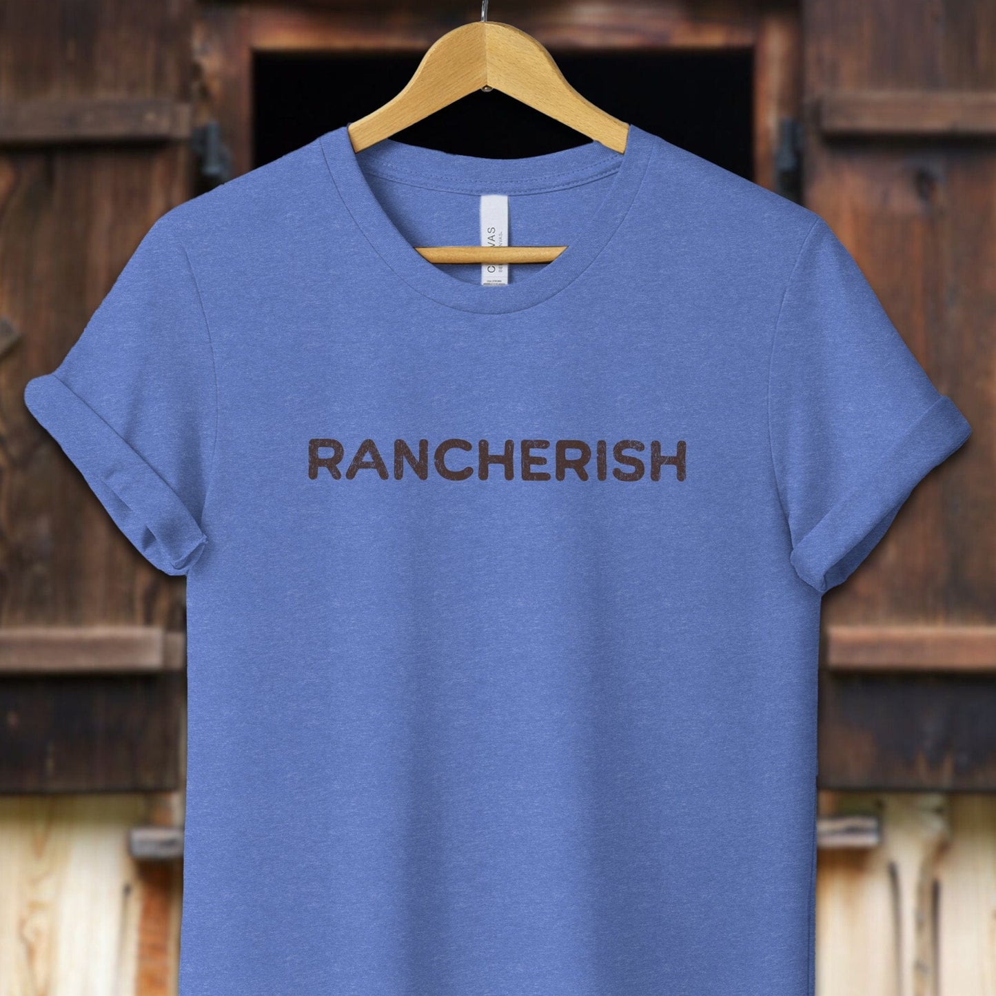 Unisex Shirt Adult T-Shirt / XS / Heather Columbia Blue Rancherish Shirt